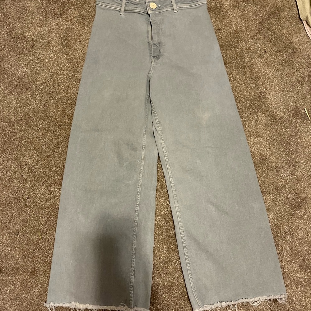 Zara high rise marine straight pants